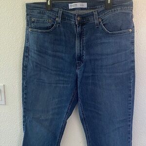 Signature Men's Indigo Blue Straight Jeans 38 x 32